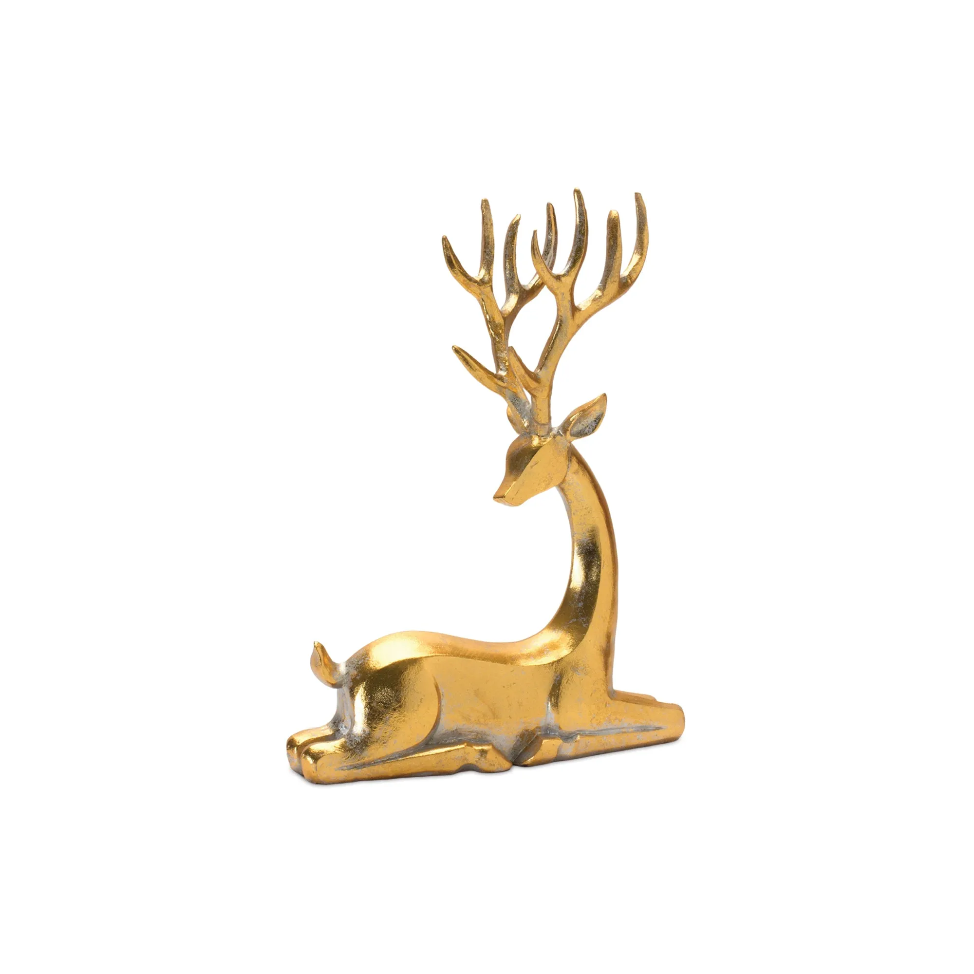 10"H or 15"H Resin Golden Elegance Deer Figurine  (sold individually)