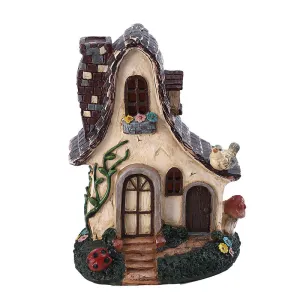 20cm Fairy Tale Pastoral Cottage Resin Crafts Garden Building Home Ornaments