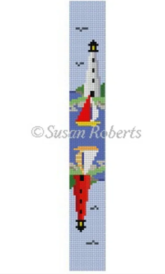 2270 Sailboats and Lighthouses Key Fob