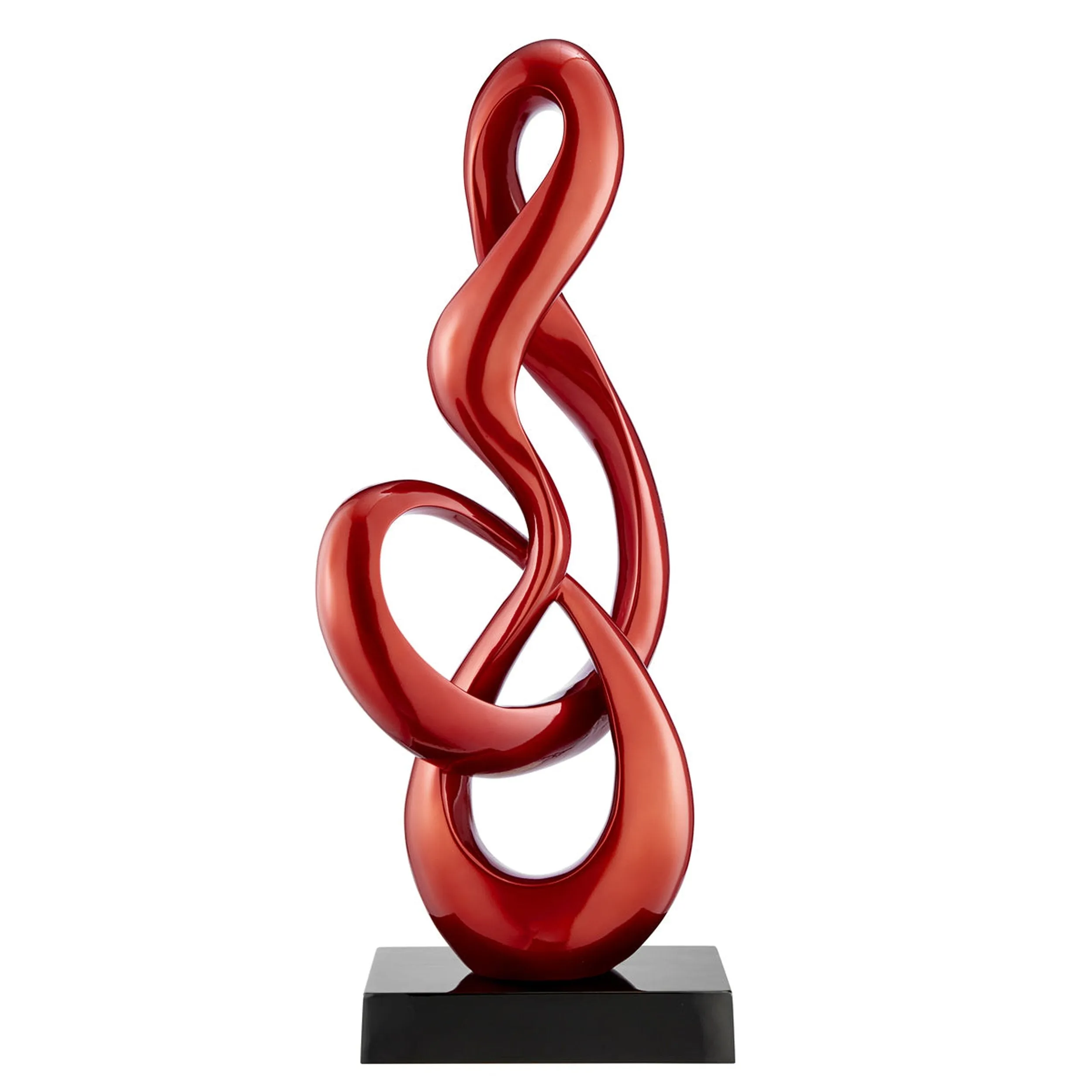 Antilia Treble Abstract Sculpture - Large Metallic Red