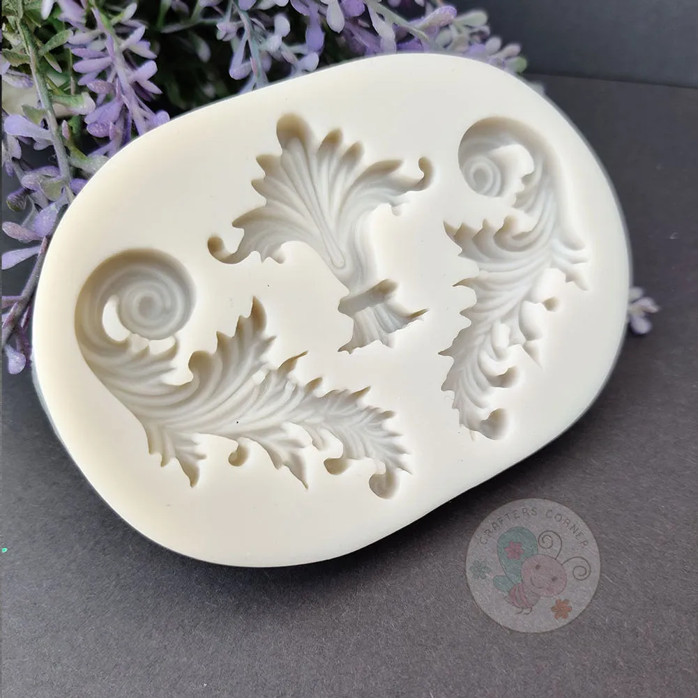 Antique Swirls #1 - Silicon Mould