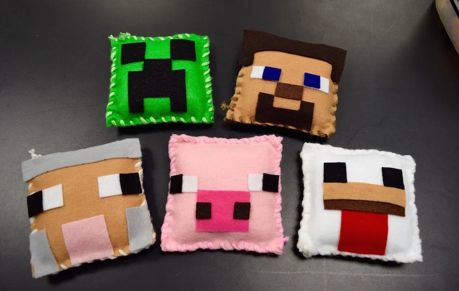 Art Lesson: Soft Sculpture Plushies - Inspired by Minecraft