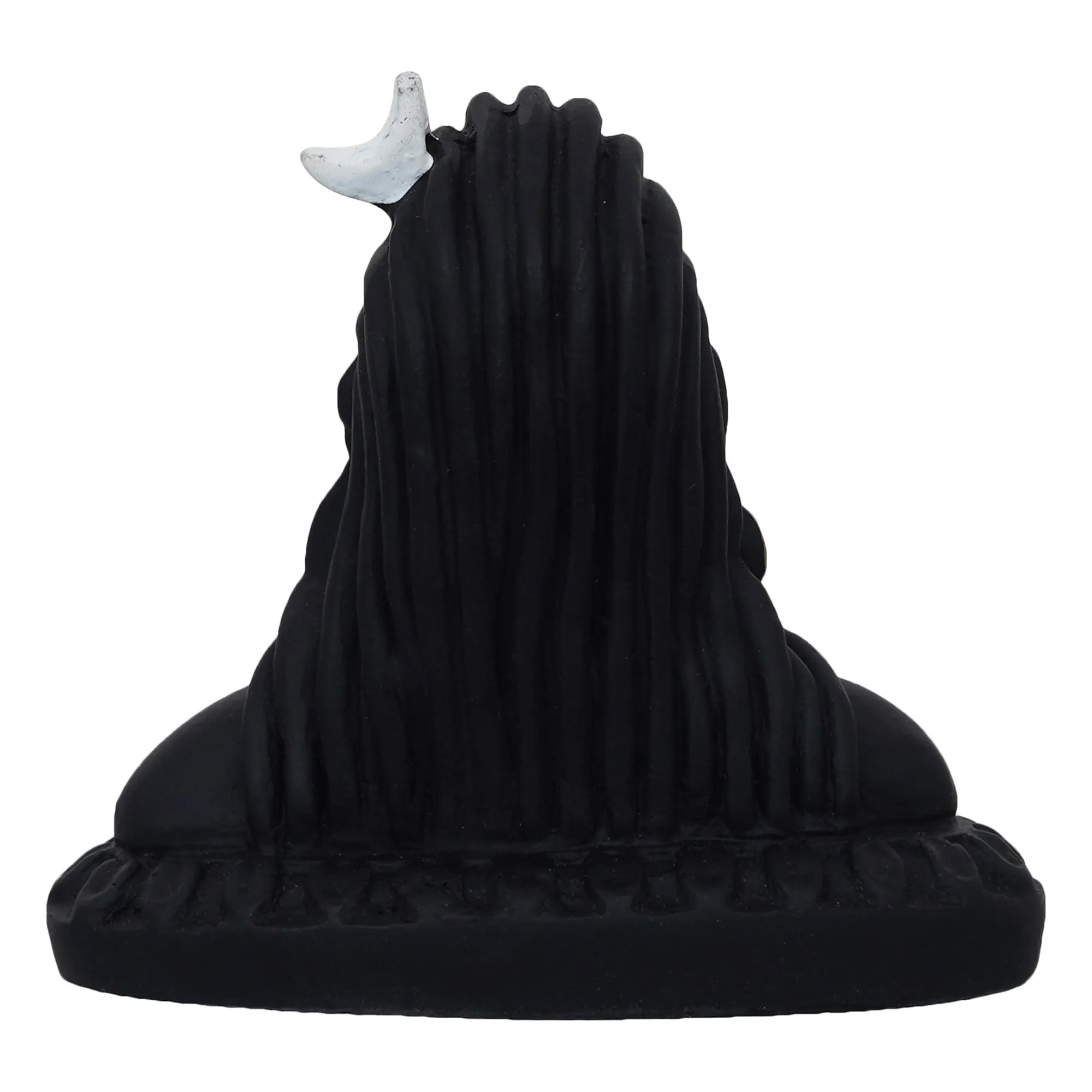 Artisyn Handcrafted Polyresin Black Adiyogi Lord Shiva Statue Murti for Car Dashboard Home, Pooja Room, Office Decor