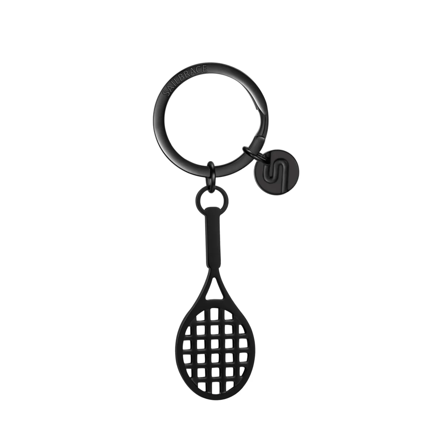 Black Tennis Keychain