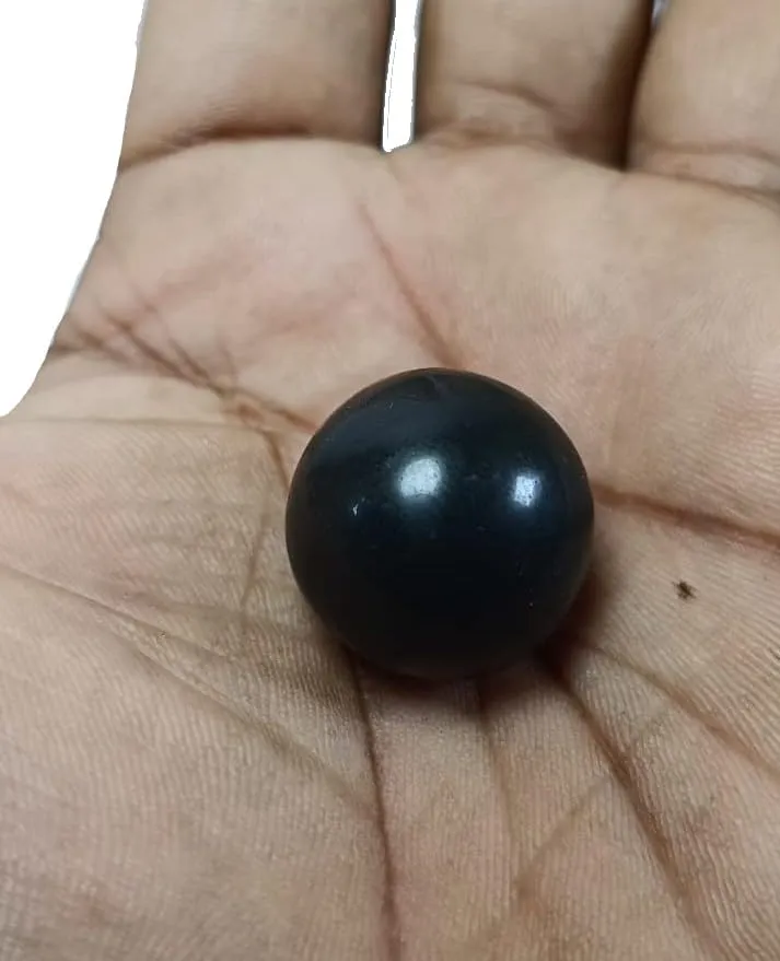 Black Tourmaline Reiki Healing, Grid and Aura Cleaning, Vaastu Correction and Crystal Healing Stone Ball Size 20-22 mm Approx