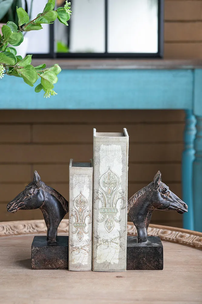 Block Horse Head Bookends