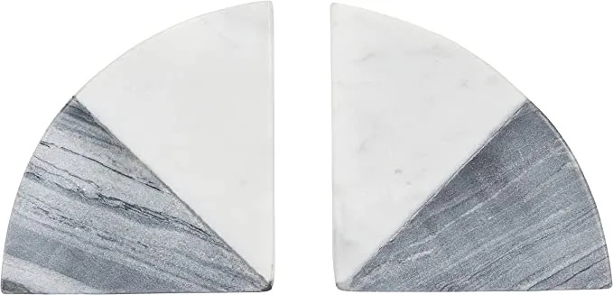 Bloomingville BV AH0661 Set of 2 Marble Bookends