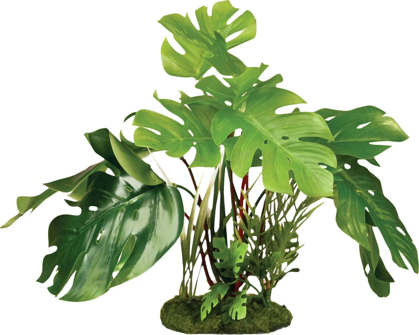 Blue Ribbon Pet Products-Colorburst Florals Split Green Leaf Philodendron