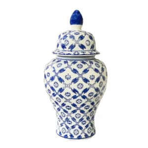 Blue White Temple Jar 46cm