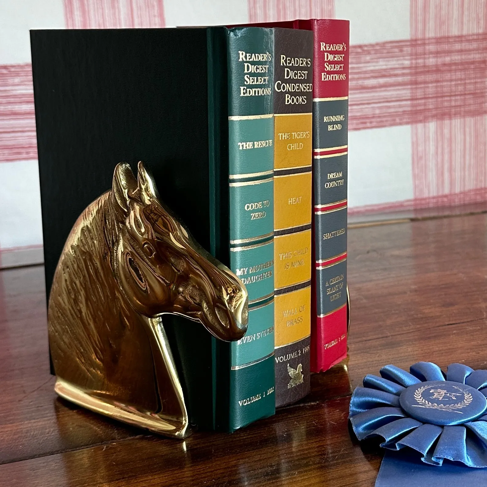 Brass Horse Bookends, Set of 2