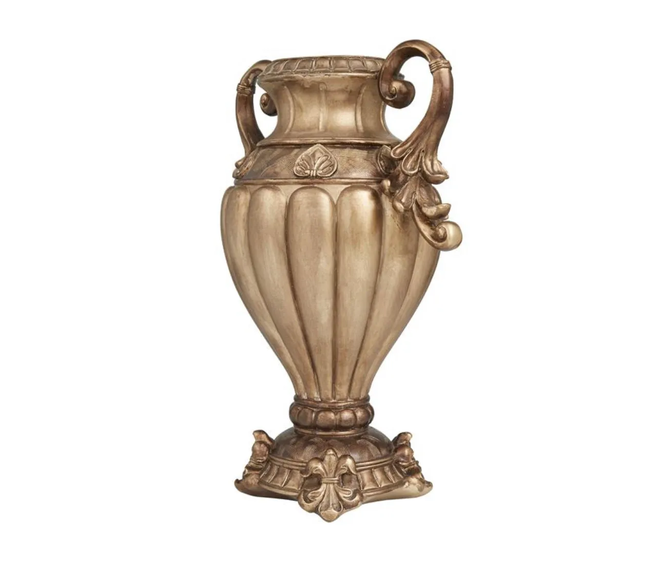 BRONZE POLYSTONE DECORATIVE JARS