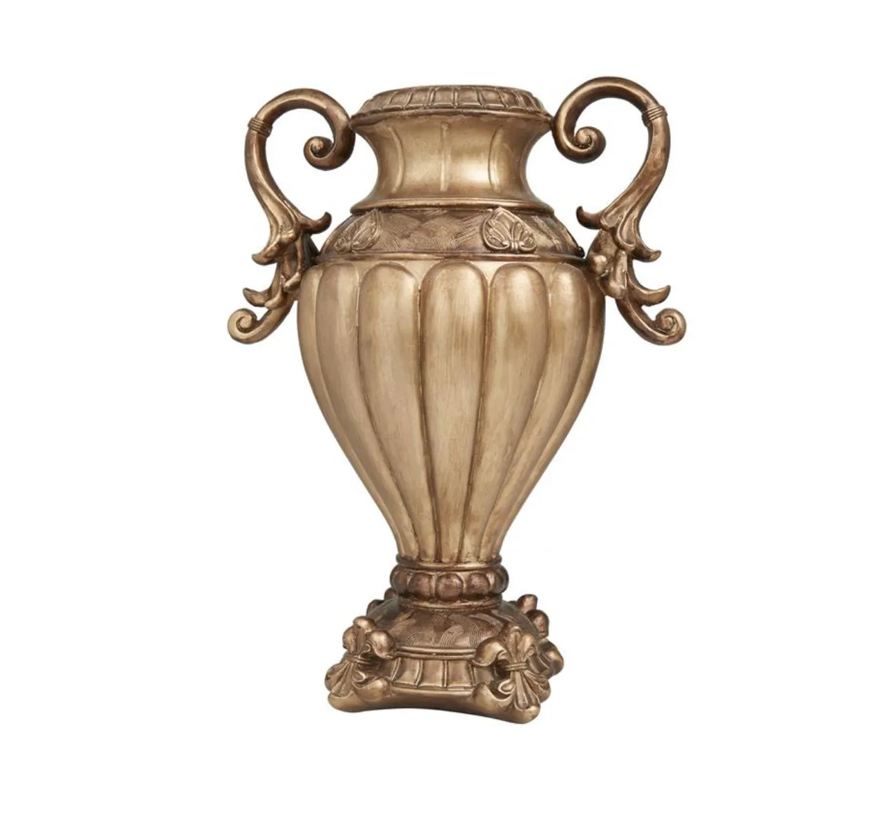 BRONZE POLYSTONE DECORATIVE JARS