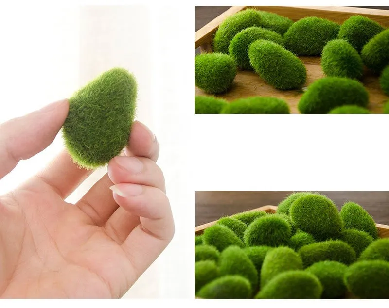 Bulk Artificial Moss Rocks Artificial Greenery Moss Plants For DIY Fairy Garden Aquarium Fish Tank Wholesale