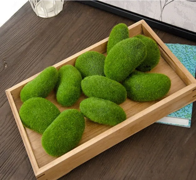 Bulk Artificial Moss Rocks Artificial Greenery Moss Plants For DIY Fairy Garden Aquarium Fish Tank Wholesale