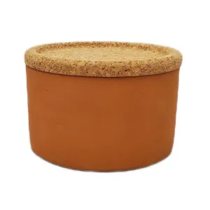 Cauldon Redware Small Plain Storage Jar in Terracotta Brown