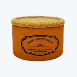 Cauldon Redware Small Tea Storage Jar in Terracotta Brown