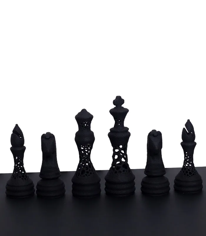 Chess 6 Piece Set Black