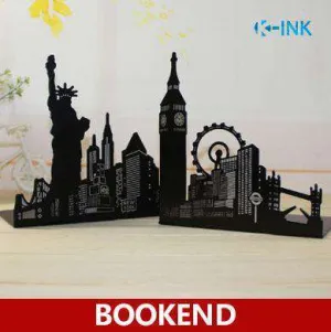 Cityscape Bookends London/Paris/New York