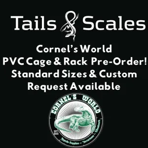 Cornel's World Flatpack PVC Cages - 1.5' Long Standard Cages - PRE-ORDER DEADLINE NOVEMBER 1ST 2024