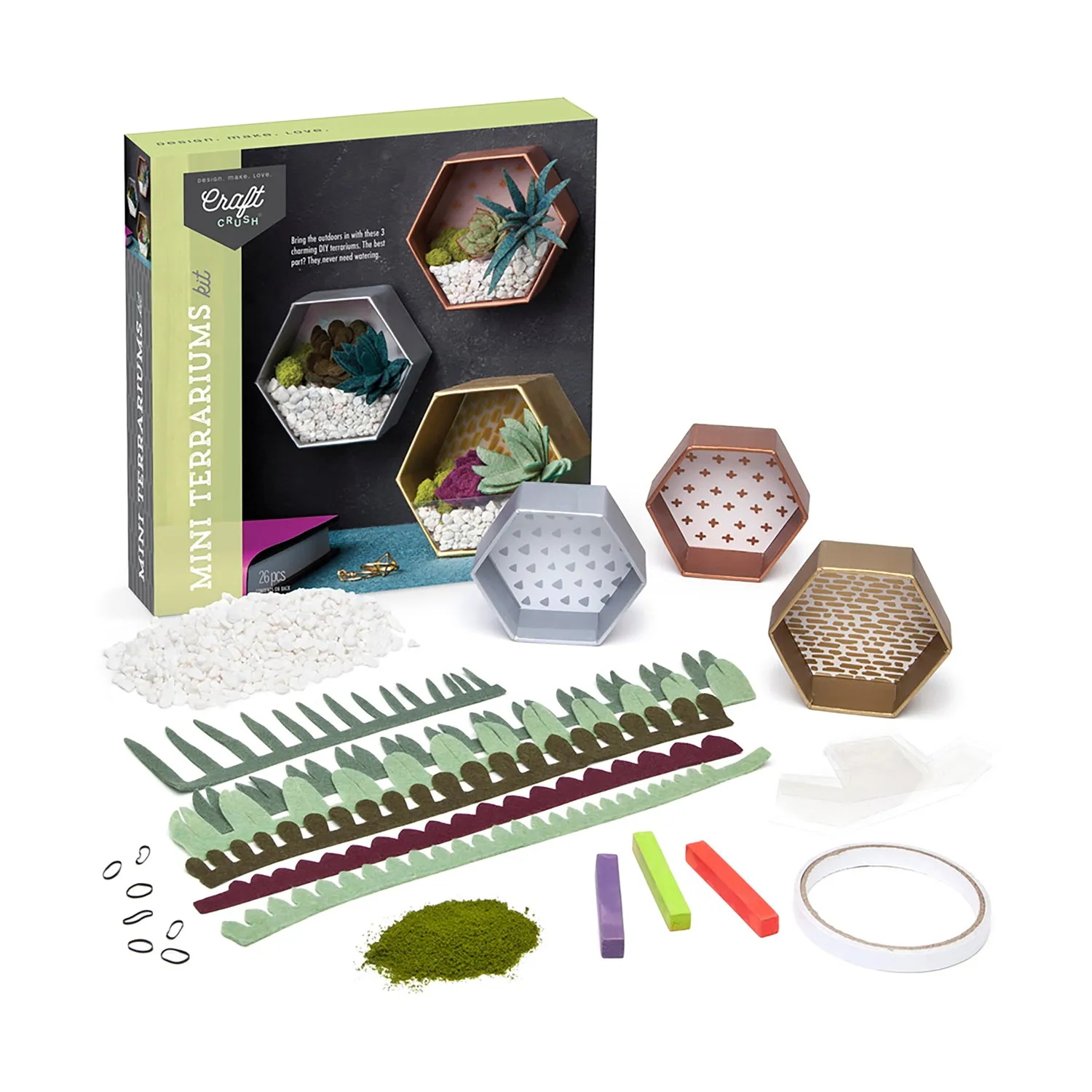 Craft Crush - Mini Terrariums Kit