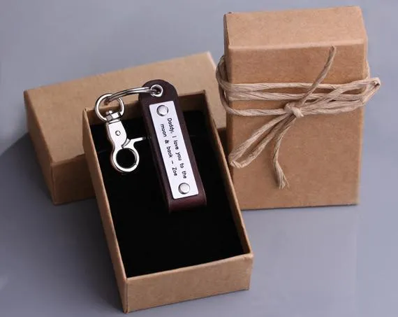 Customized Leather Keychain to the Important Person in Your Life