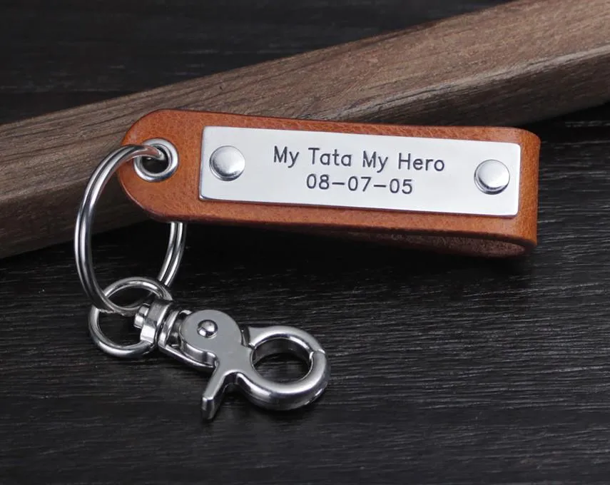 Customized Leather Keychain to the Important Person in Your Life