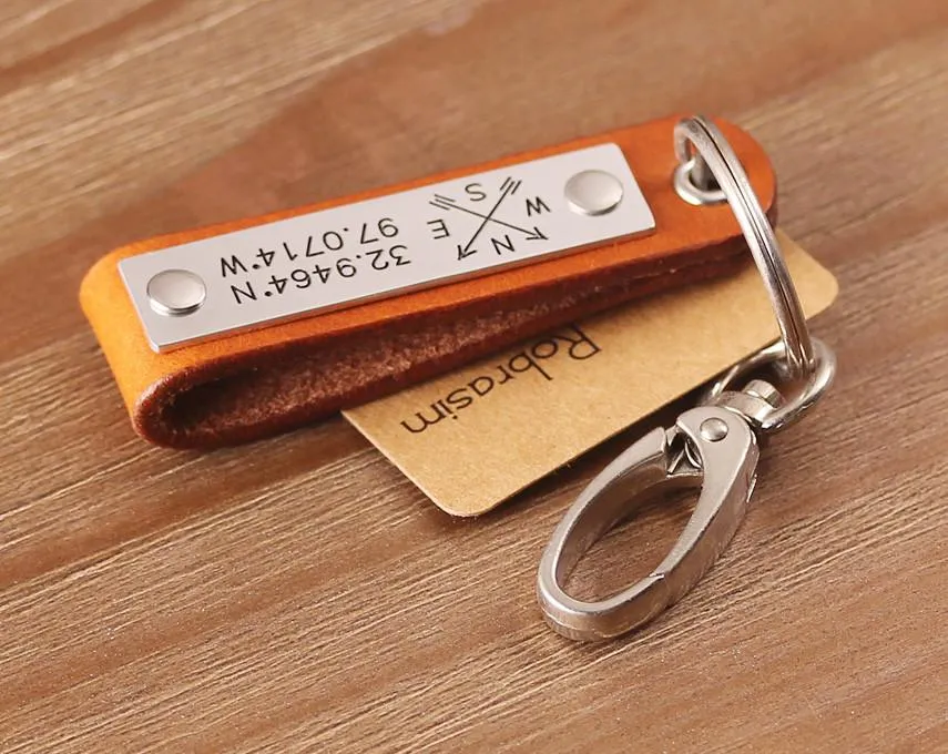 Customized Leather Keychain to the Important Person in Your Life