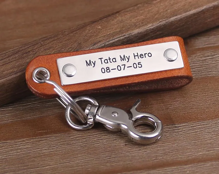 Customized Leather Keychain to the Important Person in Your Life