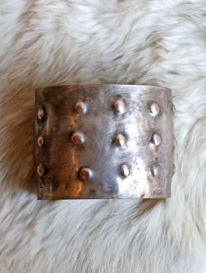 Dennis Higgins Limited Studded Silver & Steel Cuff