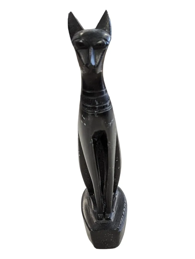 Egyptian Black Cat Sphinx Figurine/Statue/Paperweight