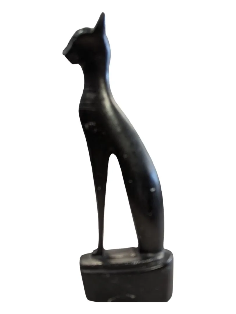 Egyptian Black Cat Sphinx Figurine/Statue/Paperweight