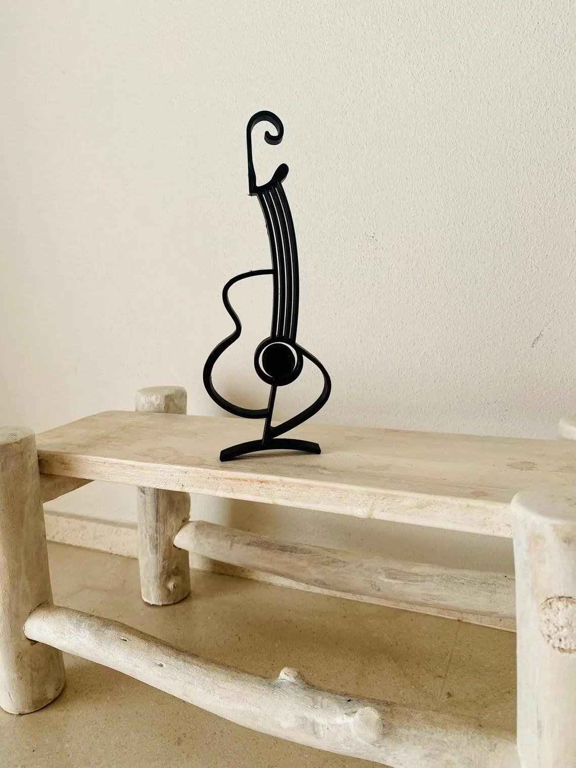 EROTNGO Minimalist Abstract Guitar Sculpture – Perfect for Music Lovers, Home Decor, Office Statue, Award Gift, and Housewarming