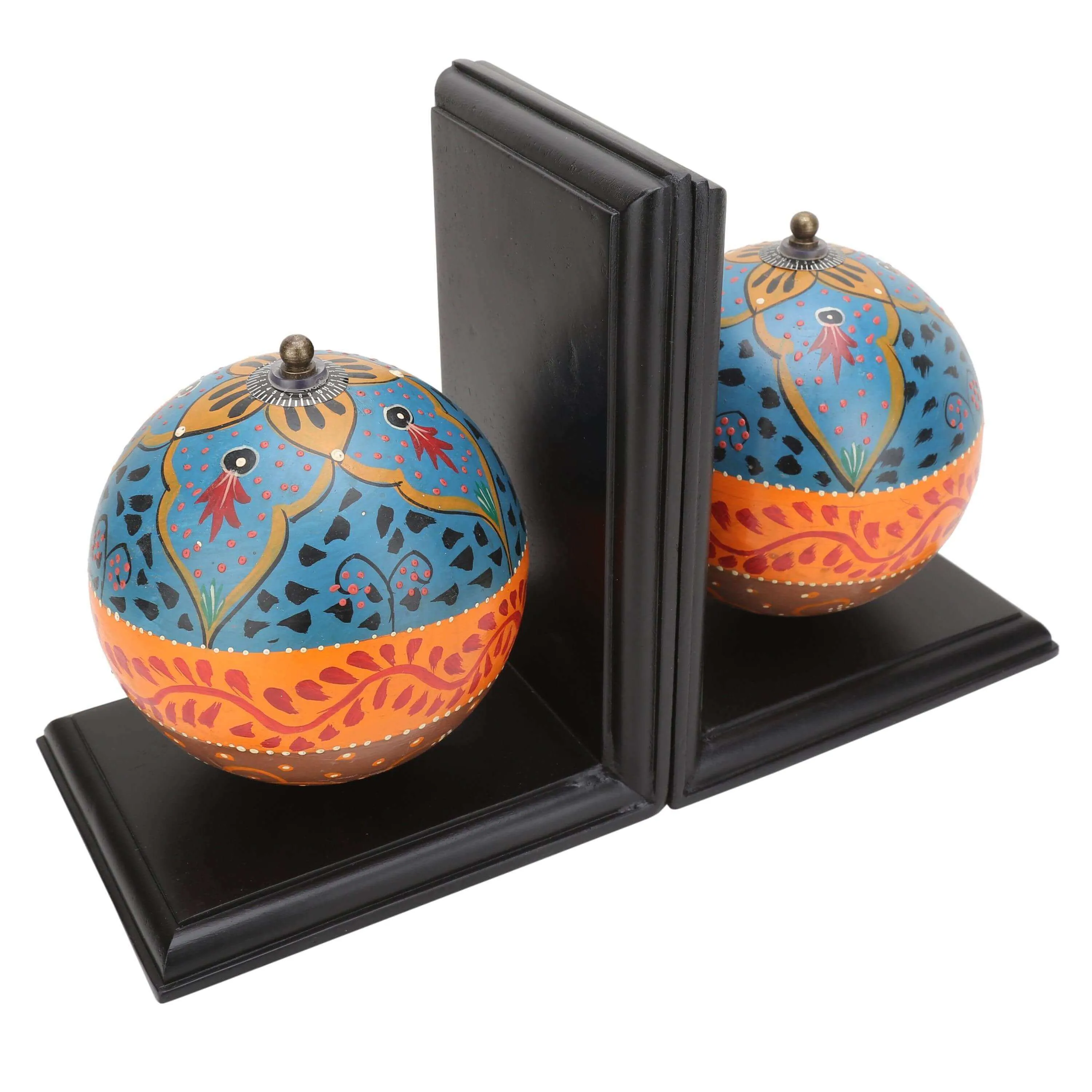 Exclusive Hand Painted Globe Bookends