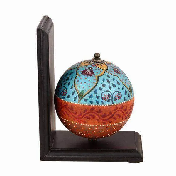 Exclusive Hand Painted Globe Bookends