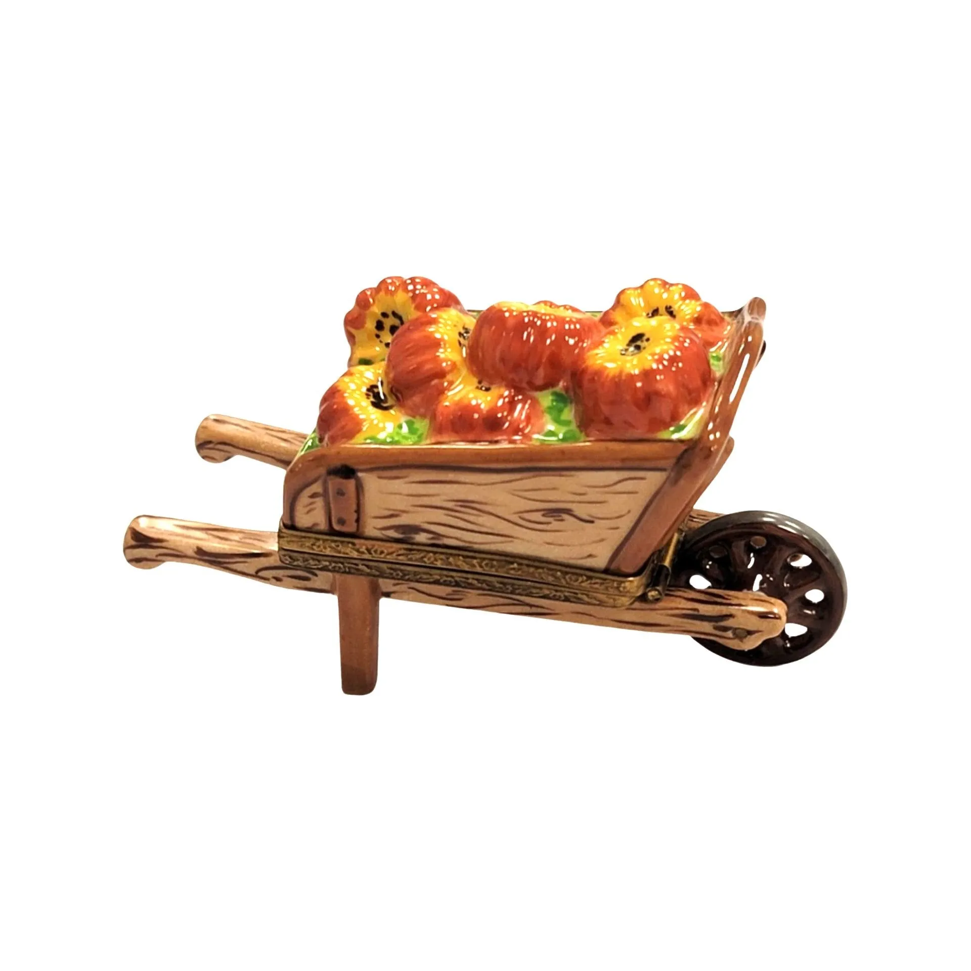 Fall Wheelbarrow w Pumpkins Thanksgiving