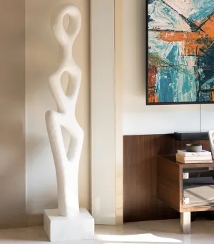 Fluid Loops Sculpture - White