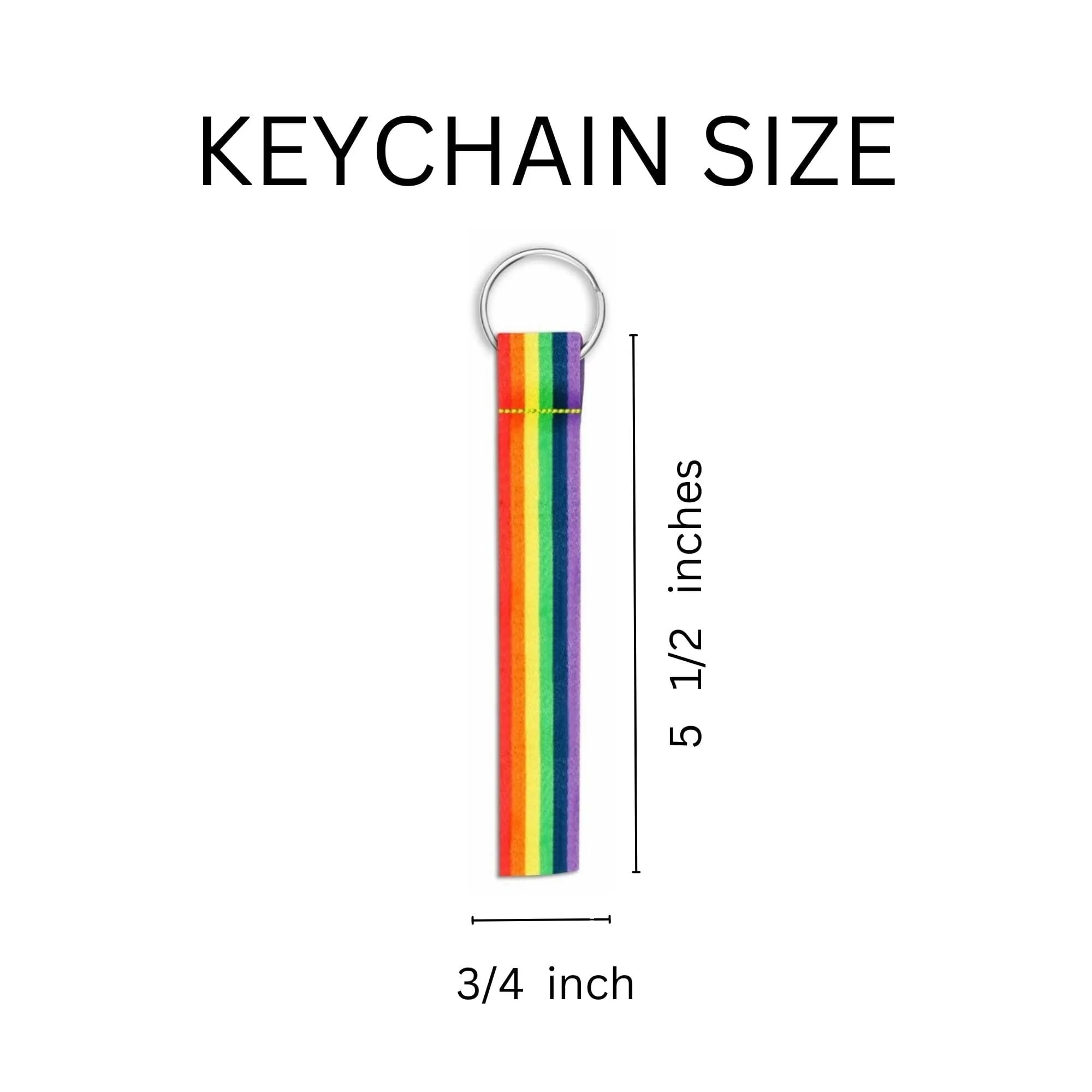 Gay Pride Lanyard Style Flag Keychain Bundle (80 Pieces)