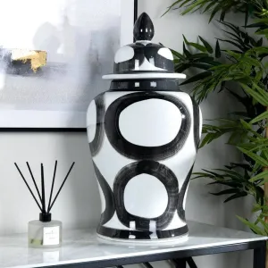 Ginger Jar Black & White - 24"