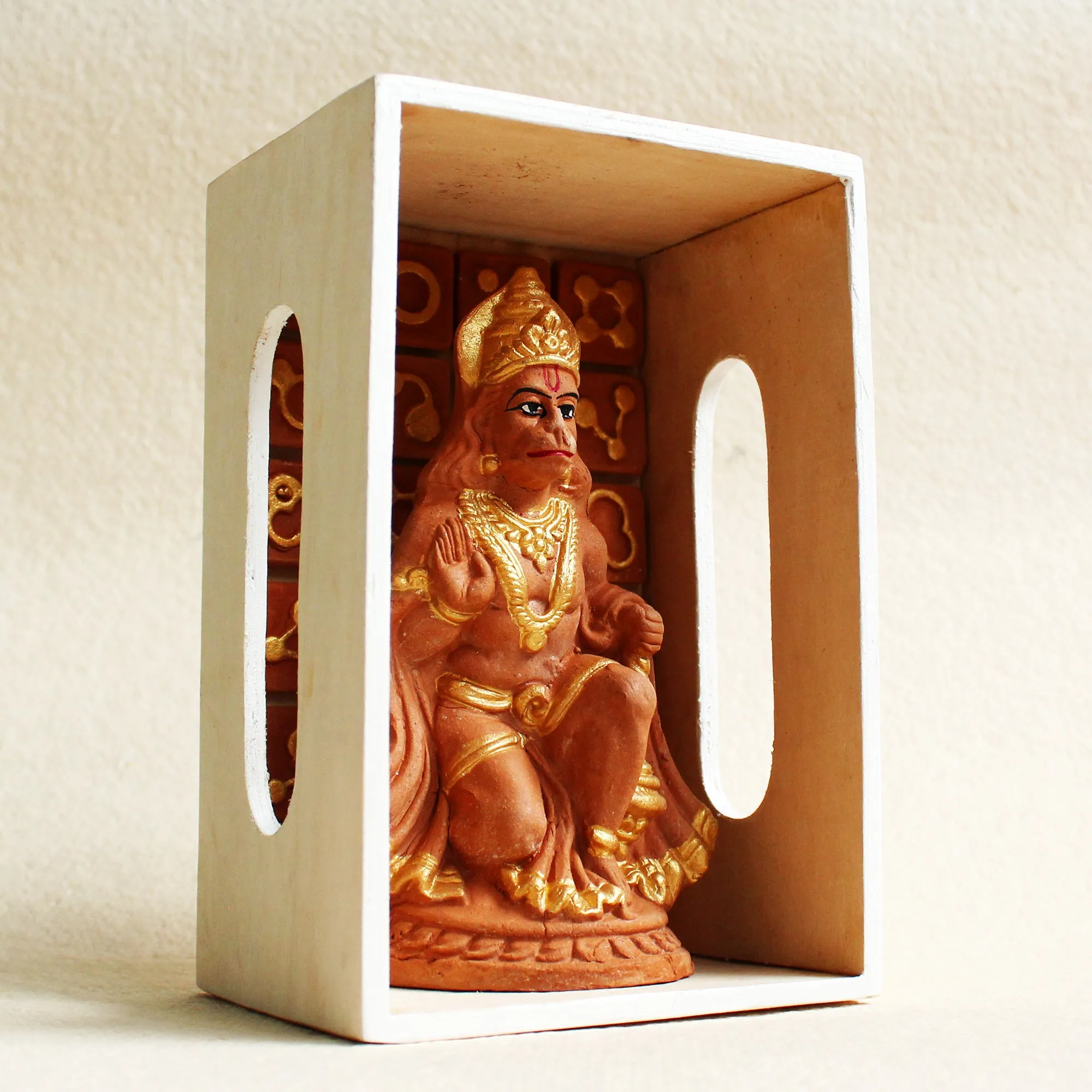 Handcrafted Terracotta Lord Hanuman Idol for Gifting