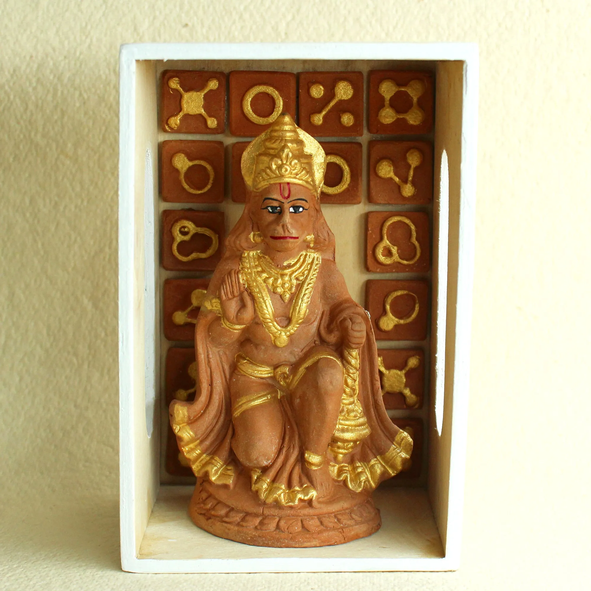 Handcrafted Terracotta Lord Hanuman Idol for Gifting