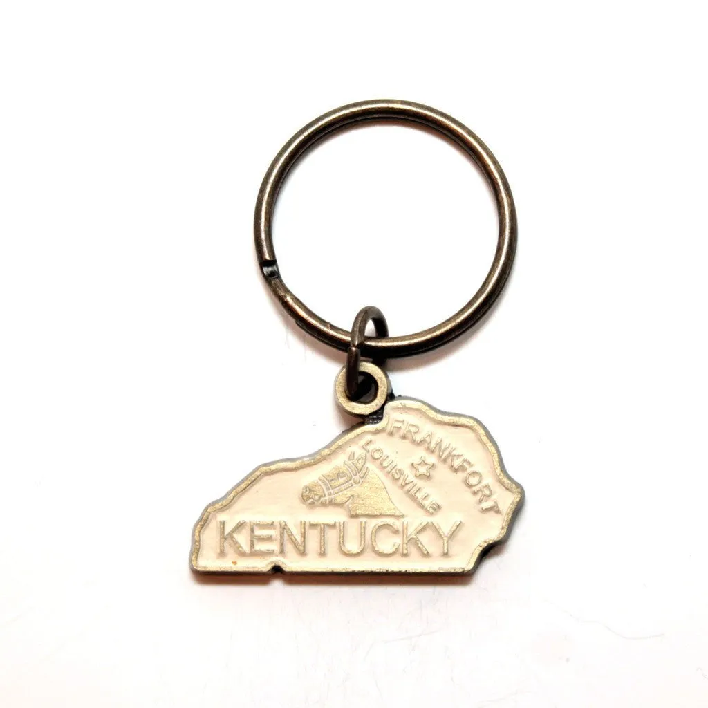 Kentucky Keychain - High Quality Thick Metal State Love Key Ring