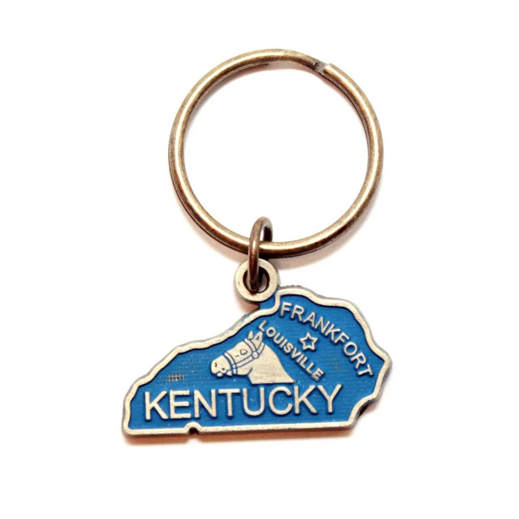 Kentucky Keychain - High Quality Thick Metal State Love Key Ring