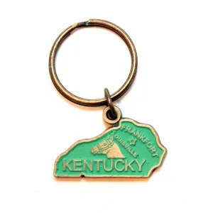 Kentucky Keychain - High Quality Thick Metal State Love Key Ring