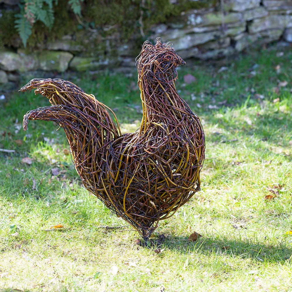 Maran Cockerel Willow Sculpture