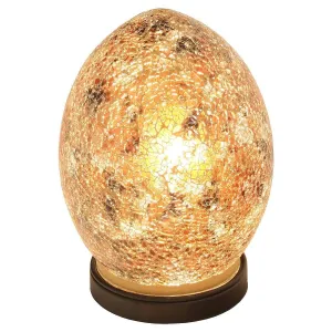 Mini Mosaic Egg Lamp - Yellow