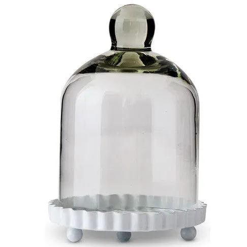 Miniature Bell Jar with Base and Lid Wedding Party Cupcake Favor (Set of 4)