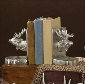 Moose Metal Bookends