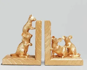 Mouse Bookend Set