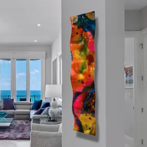 Multicolor Abstract Painting 46" x 10" x 2" WAV 455