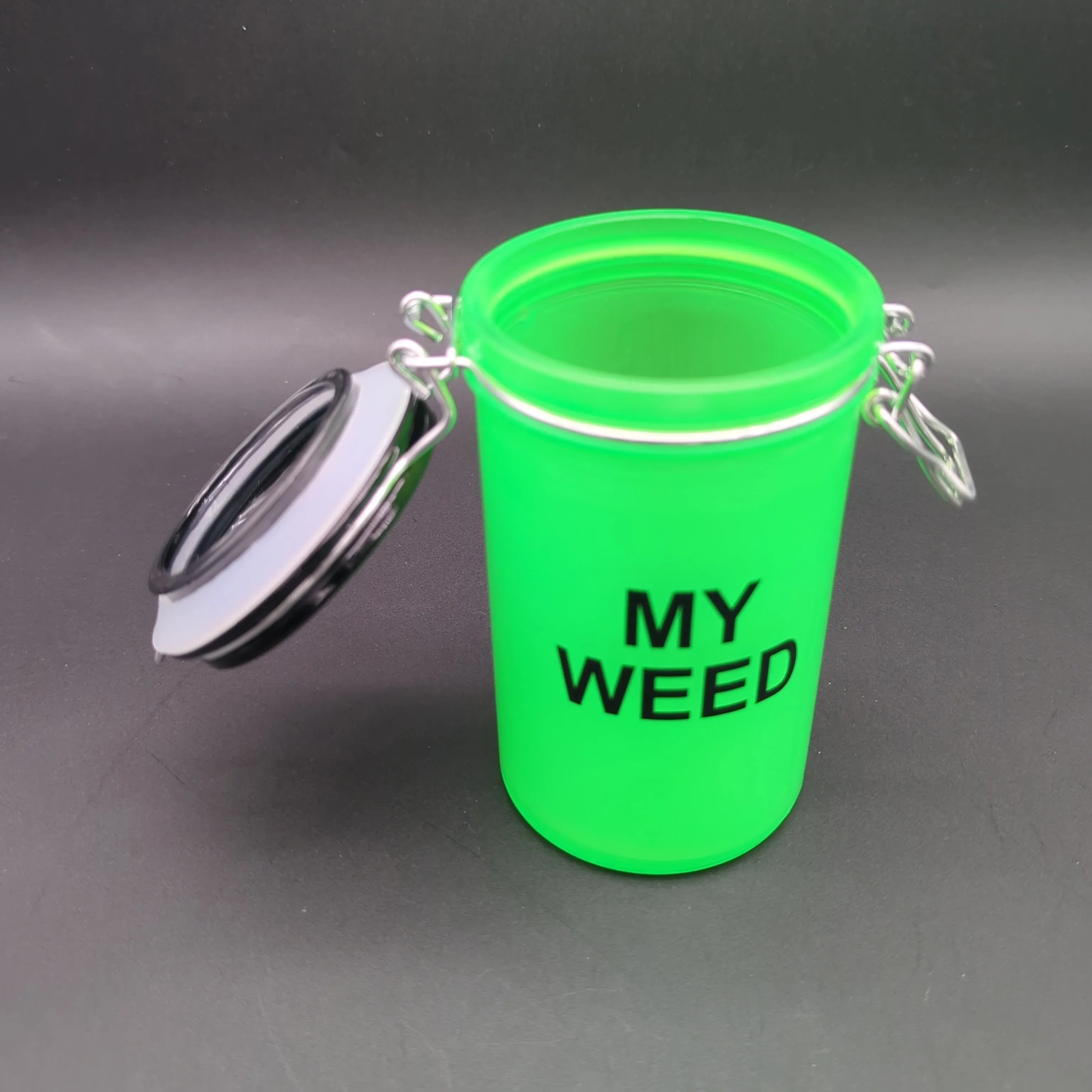 My Weed Slime Green Airtight Glass Stash Jar